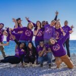 Joy of Serenity Travel Group of People At The Beach