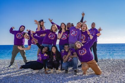 Joy of Serenity Travel Group of People At The Beach